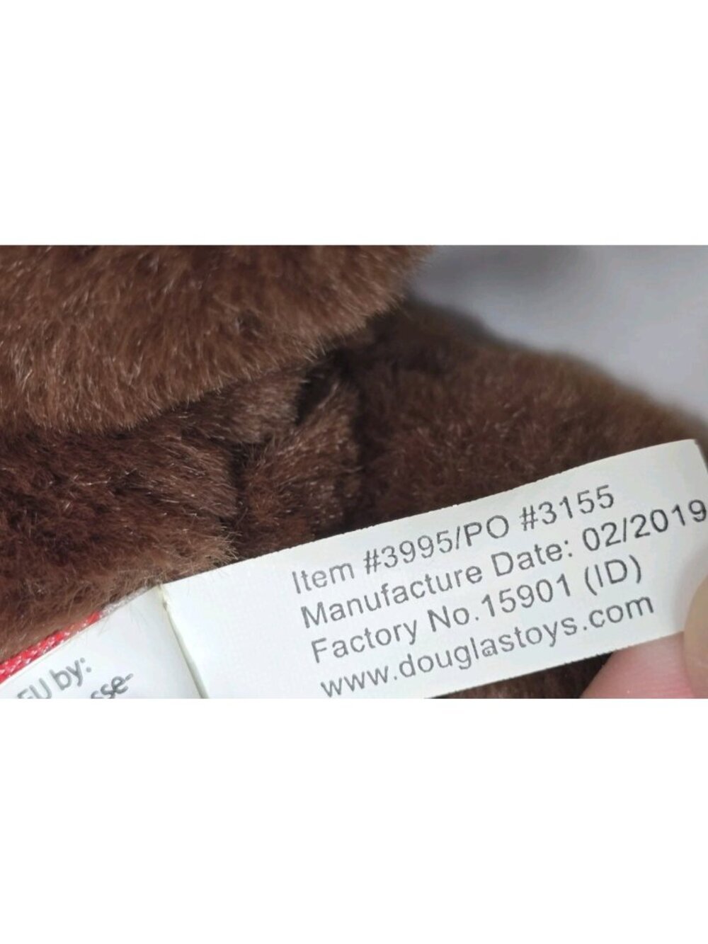 Douglas Cuddle Toys SYLVIA Chocolate Lab #3995 Plush 8" Brown Stuffed Animal Toy - Picture 4 of 7